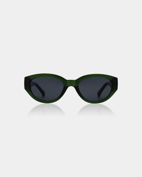 A. Kjaerbede Winnie Dark Green Transparent Slnečné Okuliare