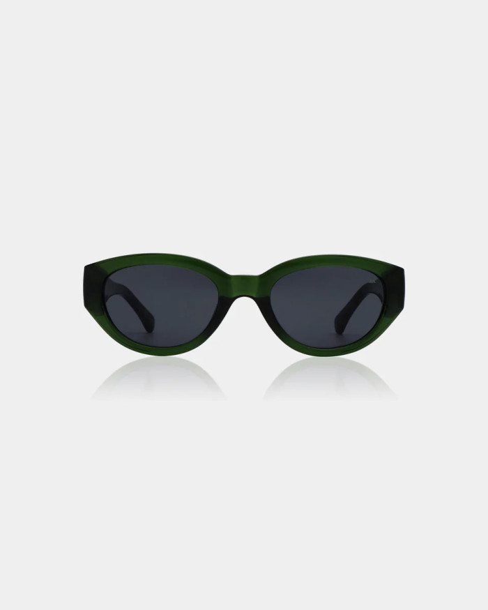 A. Kjaerbede Winnie Dark Green Transparent Slnečné Okuliare