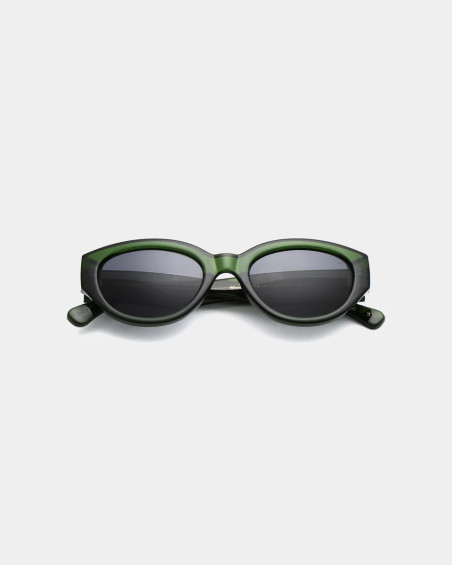 A. Kjaerbede Winnie Dark Green Transparent Slnečné Okuliare