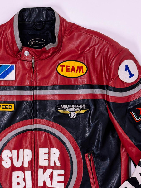 SUPER BIKE Racing Jacket – Moto Style Biker Jacket