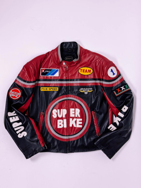 SUPER BIKE Racing Jacket – Moto Style Biker Jacket