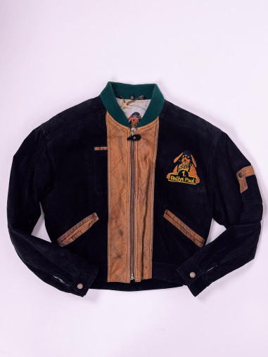 Vintage Suede Bomber Jacket Rallye Paul - M/L