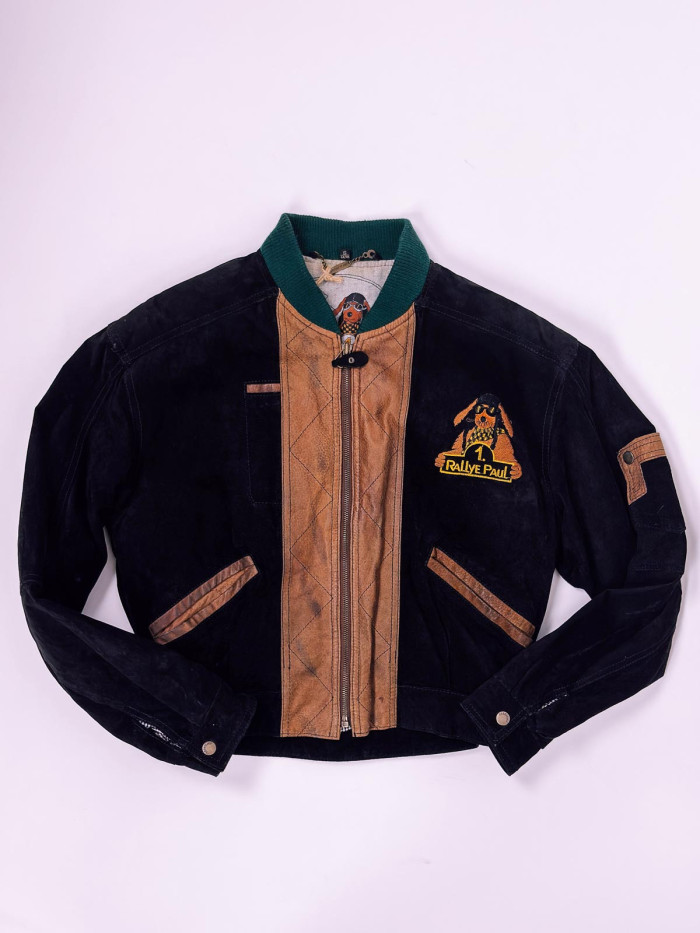 Vintage Suede Bomber Jacket Rallye Paul - M/L