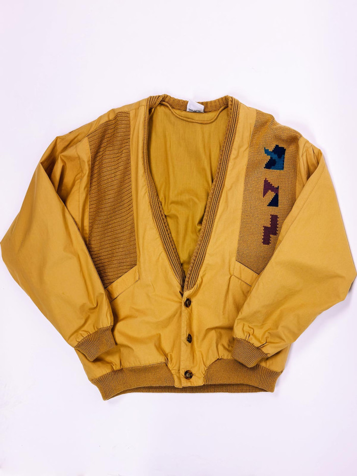 Vintage Jacket With Embroidery - L