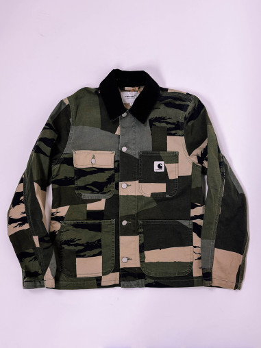 Carhartt WIP Michigan Jacket – Tiger Camo Patchwork - S