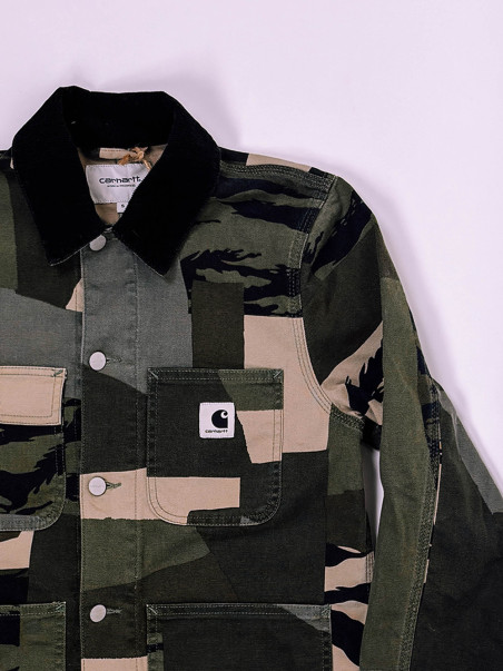 Carhartt WIP Michigan Jacket – Tiger Camo Patchwork - S