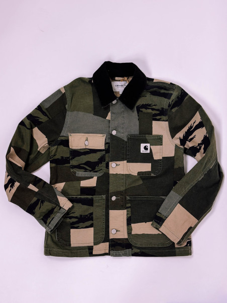 Carhartt WIP Michigan Jacket – Tiger Camo Patchwork - S