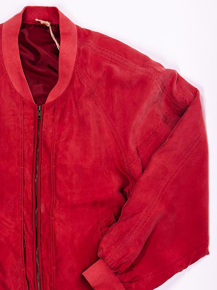Vintage Silk Bomber Jacket - XL