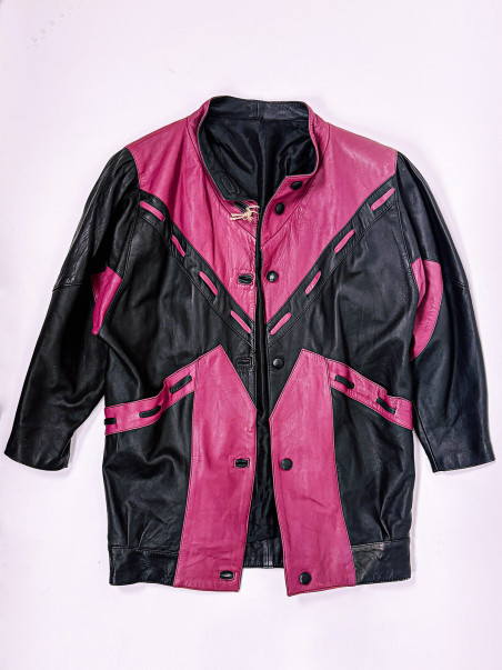 Leather Vintage Coat - M/L