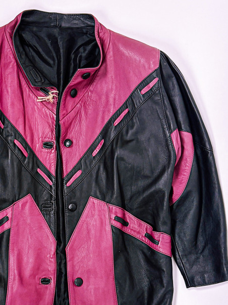 Leather Vintage Coat - M/L