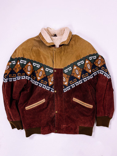 Aztek Vintage Suede Jacket - L/XL