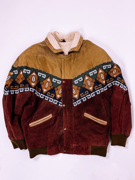 Aztek Vintage Suede Jacket - L/XL