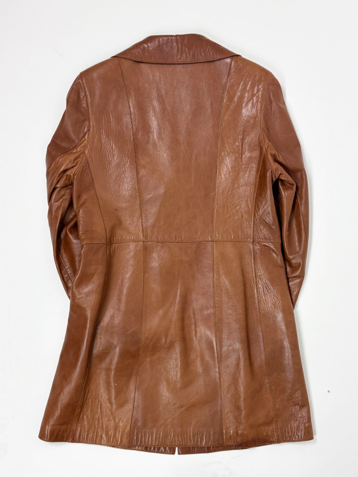 Vintage Leather Coat - S