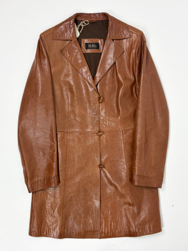 Vintage Leather Coat - S