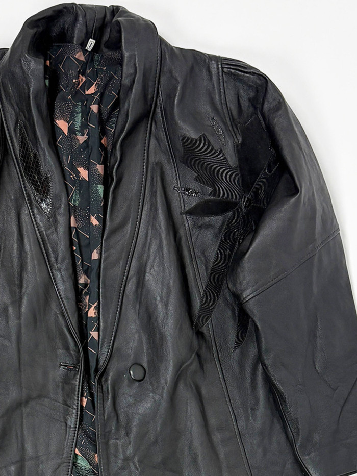 Vintage Leather Coat - UNI