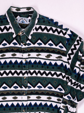 Vintage Aztec Flannel Shirt – L/XL 2