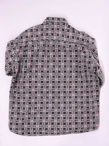 Vintage Patterned Flannel Shirt - XL