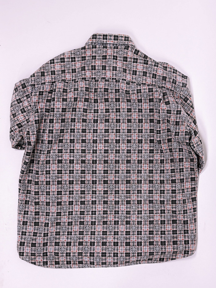 Vintage Patterned Flannel Shirt - XL