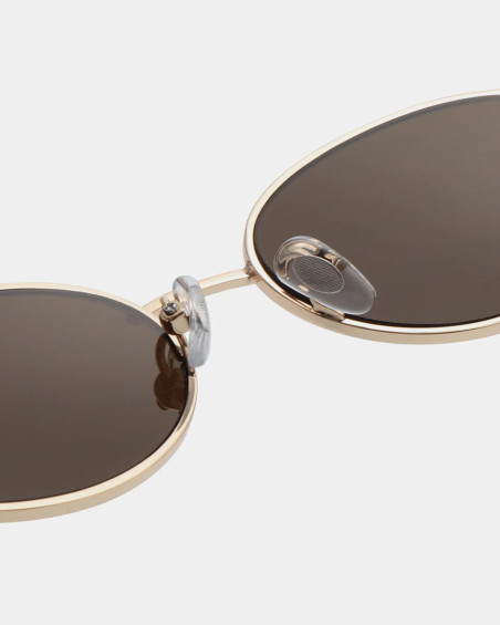 A. Kjaerbede Bella Gold Demi Tortoise Sunglasses