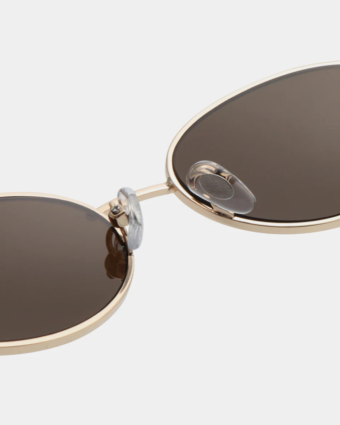 A. Kjaerbede Bella Gold Demi Tortoise Sunglasses