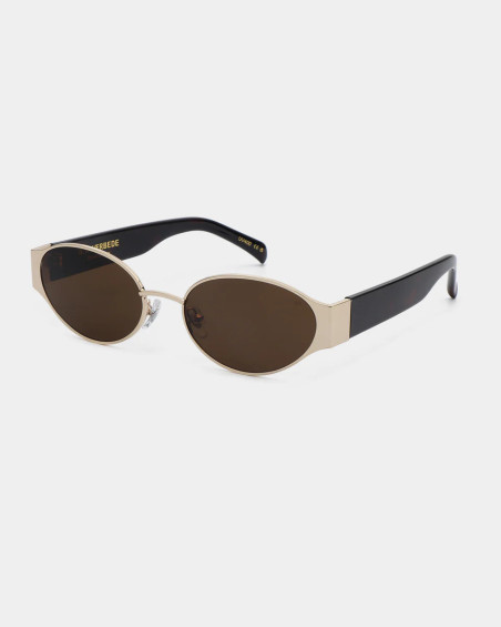 A. Kjaerbede Bella Gold Demi Tortoise Sunglasses