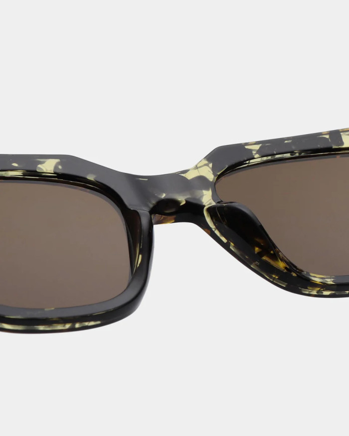 A. Kjaerbede Kaws Black / Yellow Tortoise Sunglasses