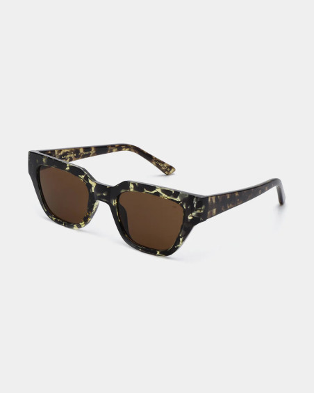 A. Kjaerbede Kaws Black / Yellow Tortoise Sunglasses