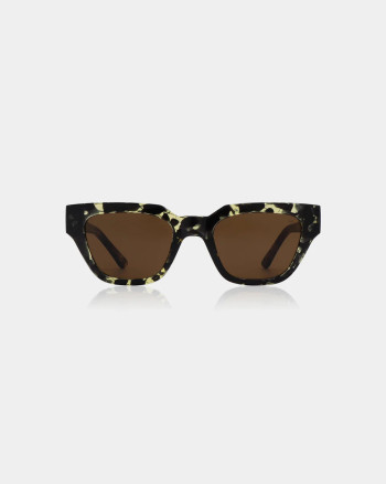 A. Kjaerbede Kaws Black / Yellow Tortoise Sunglasses