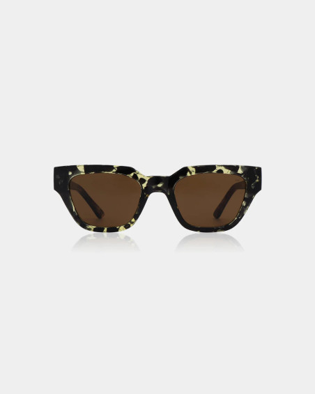 A. Kjaerbede Kaws Black / Yellow Tortoise Sunglasses