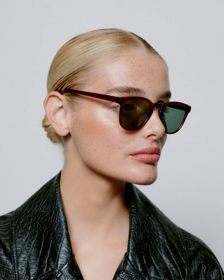 A. Kjaerbede Bate Brown Transparent Sunglasses