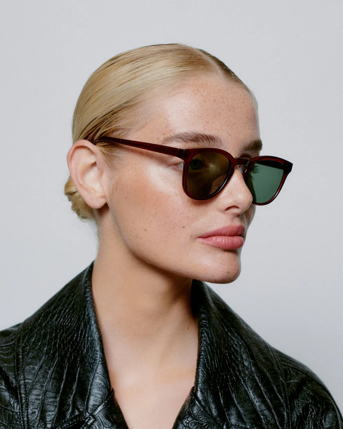 A. Kjaerbede Bate Brown Transparent Sunglasses
