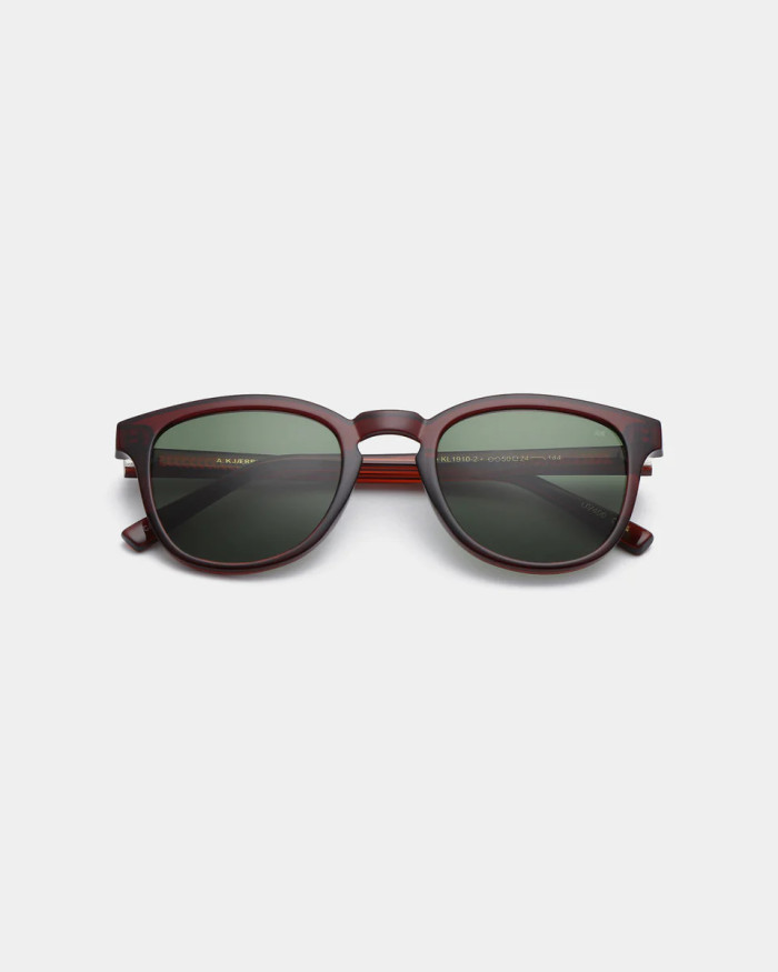 A. Kjaerbede Bate Brown Transparent Sunglasses