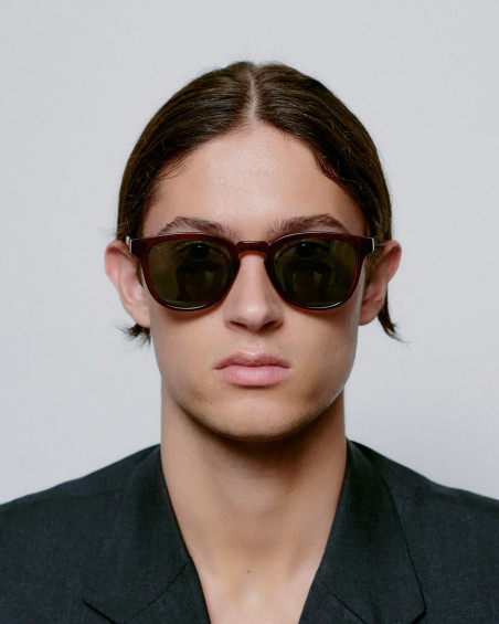 A. Kjaerbede Bate Brown Transparent Sunglasses