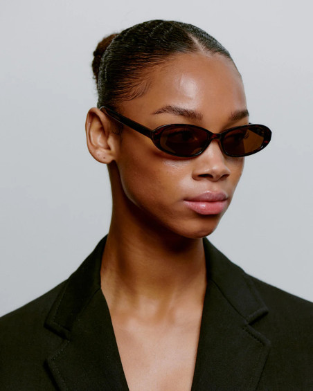 A. Kjaerbede Macy Demi Tortoise Sunglasses