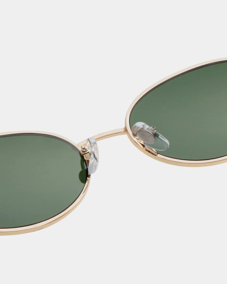 A. Kjaerbed Bella Gold Burnt Amber Sunglasses