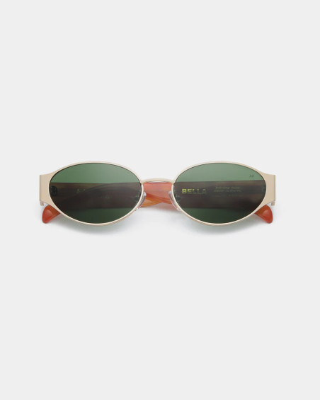 A. Kjaerbed Bella Gold Burnt Amber Sunglasses