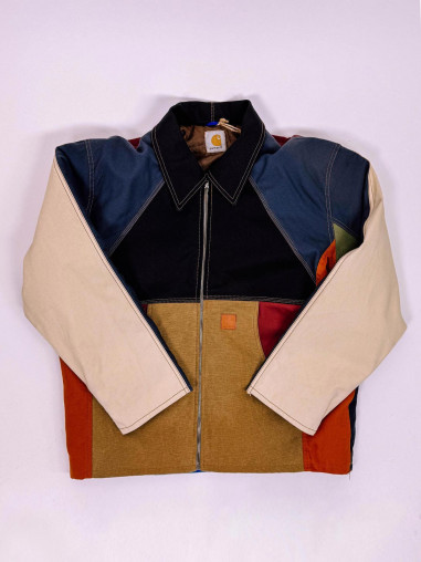 Carhartt Rework Patchwork Detroit Jacket – Unique & Sustainable