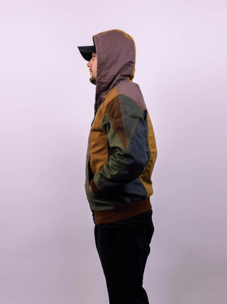 Vintage Carhartt Rework Bunda – Originálny Patchwork Štýl