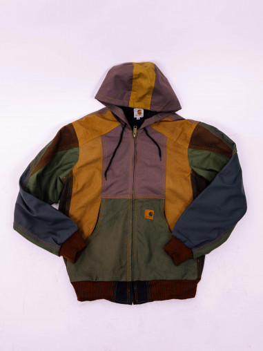 Vintage Carhartt Rework Bunda – Originálny Patchwork Štýl