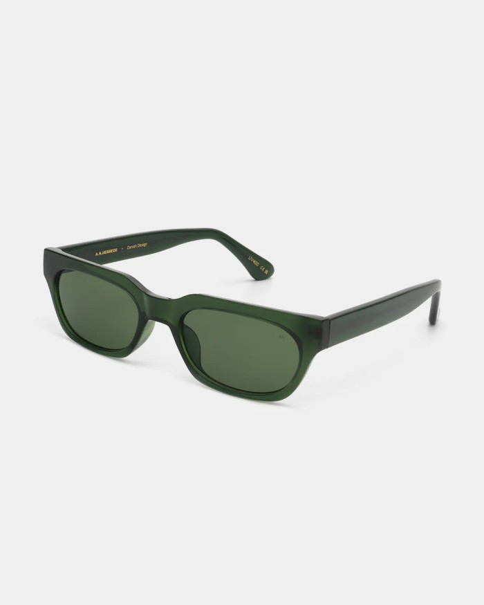 A. Kjaerbede Bror Dark Green Transparent Slnečné Okuliare