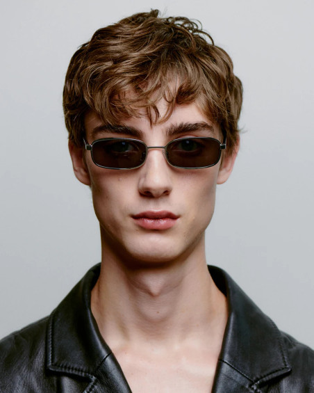 A. Kjaerbede Noah Silver Black Sunglasses