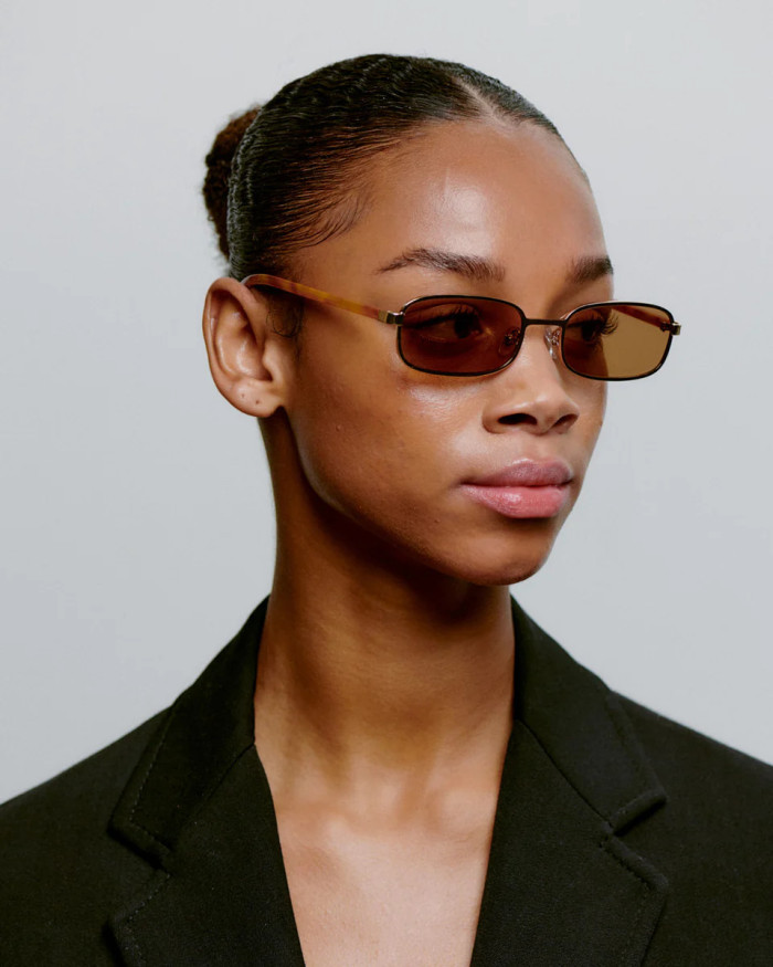 A. Kjaerbede Noah Gold Burnt Amber Slnečné Okuliare