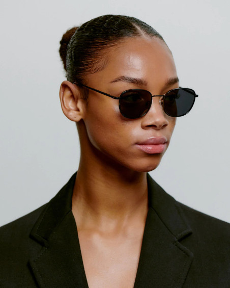 A. Kjaerbede Hello Black Sunglasses