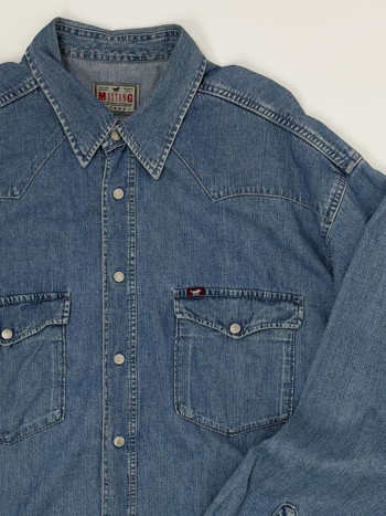 Vintage Mustang Denim Shirt - XXL 2