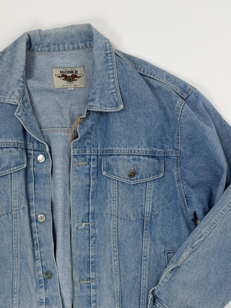 Vintage Cropped Denim Jacket - L
