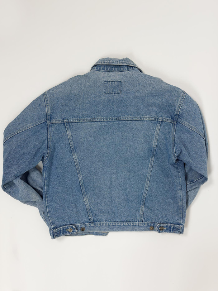 Vintage Cropped Denim Jacket - L