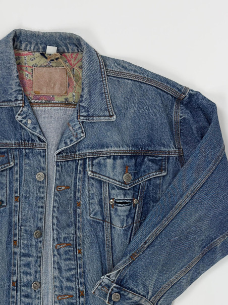 Vintage dámska rifľová bunda - M/L