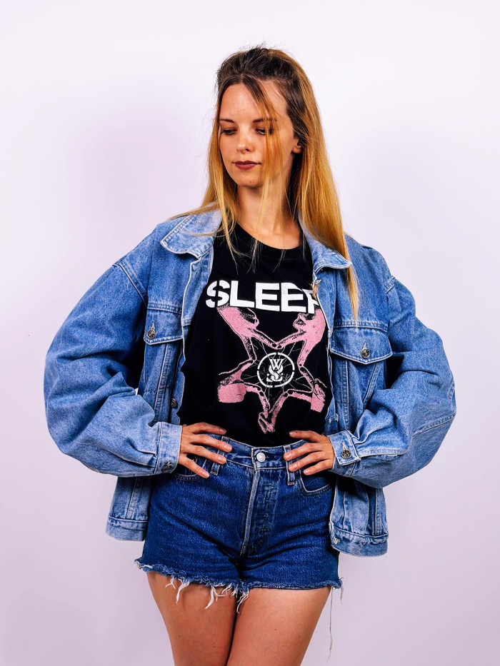 Vintage Cropped Denim Jacket - L